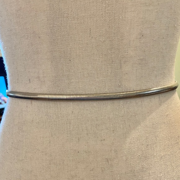 Sold!!!Disco 70s Silver Snake Chain Metal Belt - Picture 5 of 5